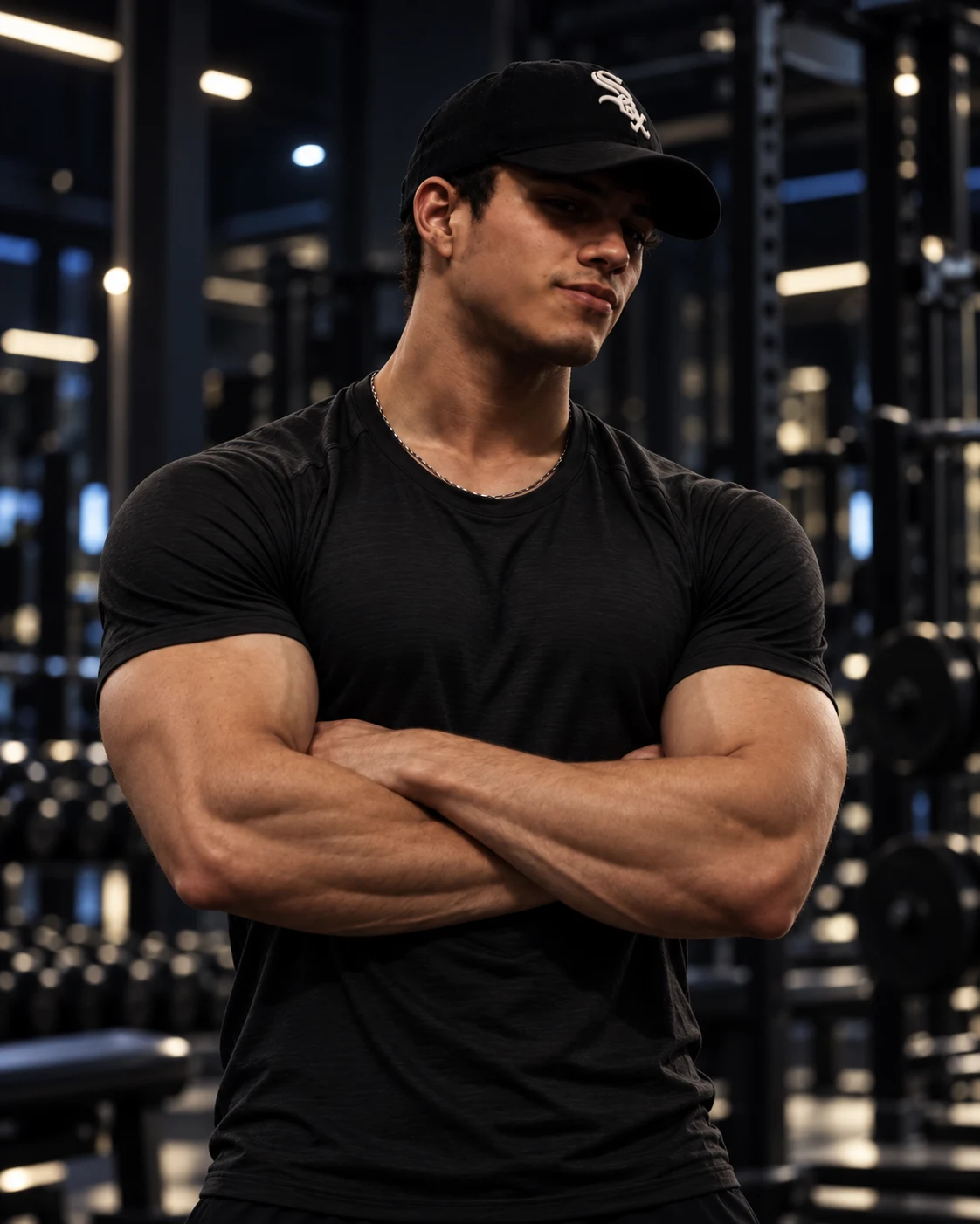 Santiago en el gimnasio